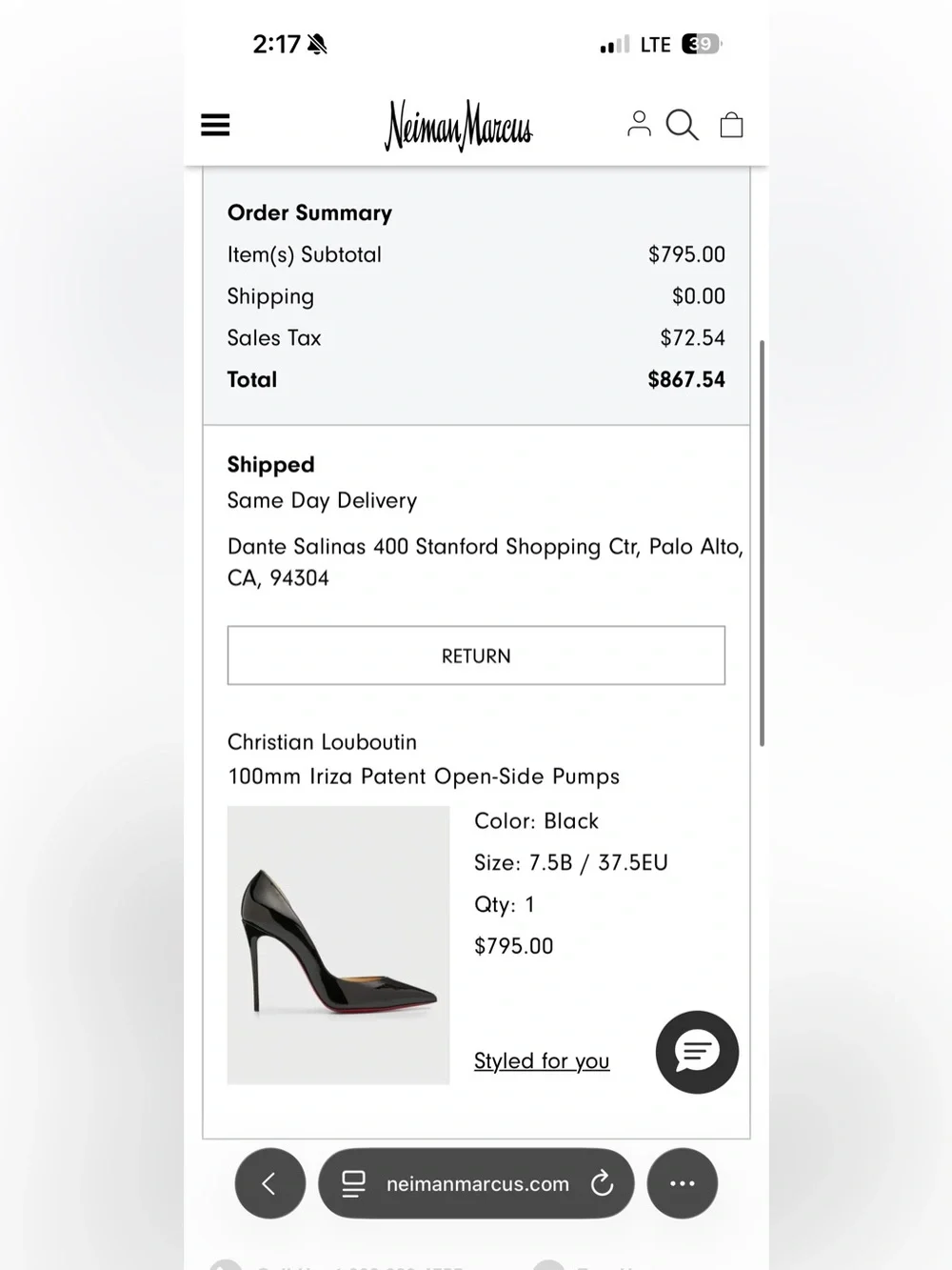 Christian Louboutin 100mm Iriza Pumps